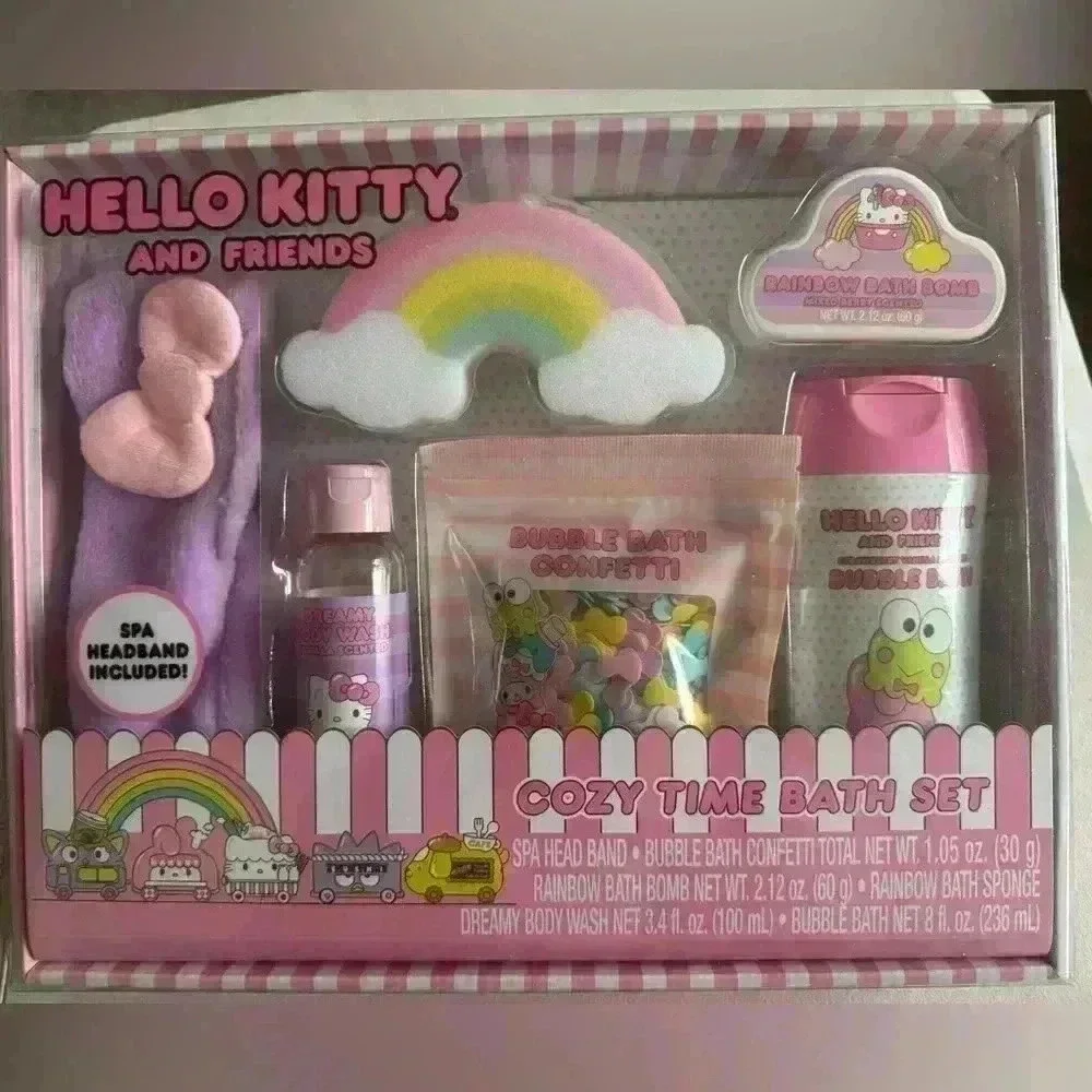 ๐ซSOLD๐ซ Hello Kitty 6-pc Cozy Bath Time Set - Picture 1 of 4